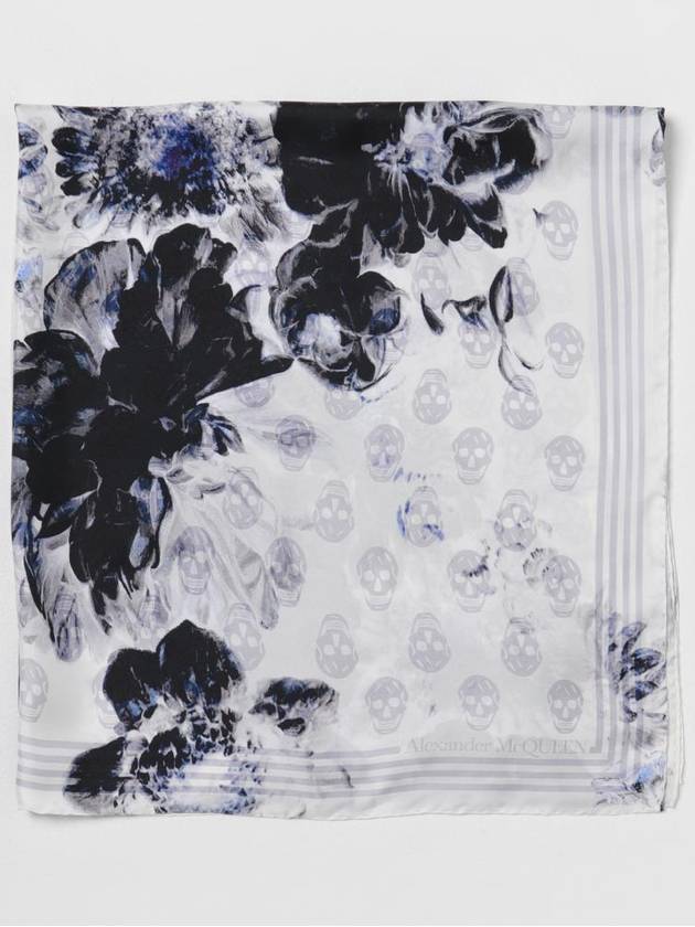 Alexander McQueen Biker printed silk scarf - ALEXANDER MCQUEEN - BALAAN 1