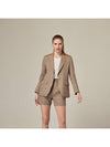 Lauren One Button Linen Jacket - RS9SEOUL - 3