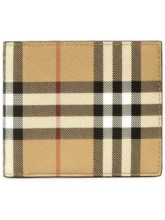 Check Pattern Half Halfwallet Beige - BURBERRY - BALAAN 2