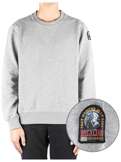 Caleb Basic Logo Patch Sweatshirt Grey - PARAJUMPERS - BALAAN 2