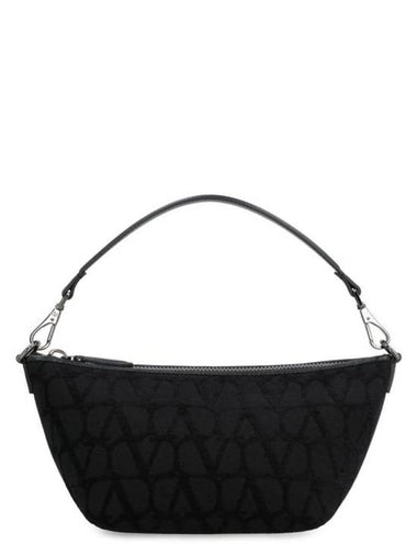 Iconographe Cotton Shoulder Bag Black - VALENTINO - BALAAN 1