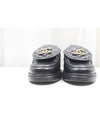 CC logo quilted turnlock black gold loafers size 36 G36646 - CHANEL - BALAAN 4