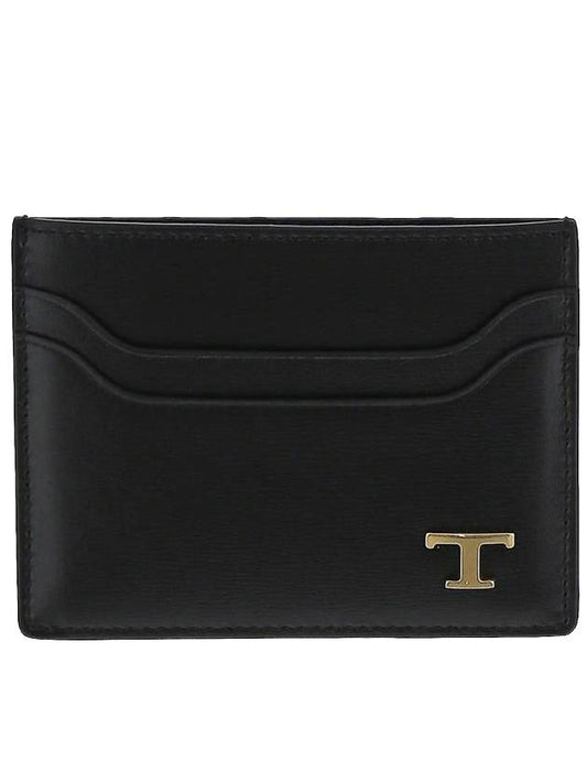 Metal T Logo Leather Card Wallet - TOD'S - BALAAN.