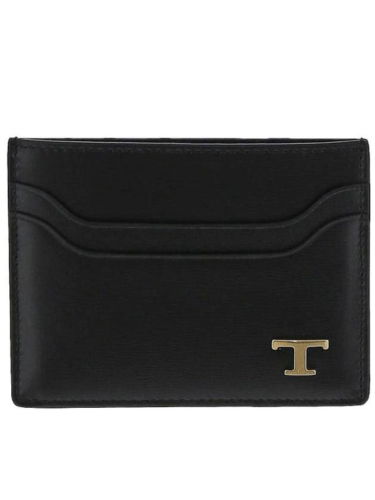 Metal T Logo Leather Card Wallet - TOD'S - BALAAN 1