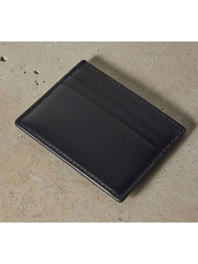 V Logo Signature Card Wallet Black - VALENTINO - BALAAN 5