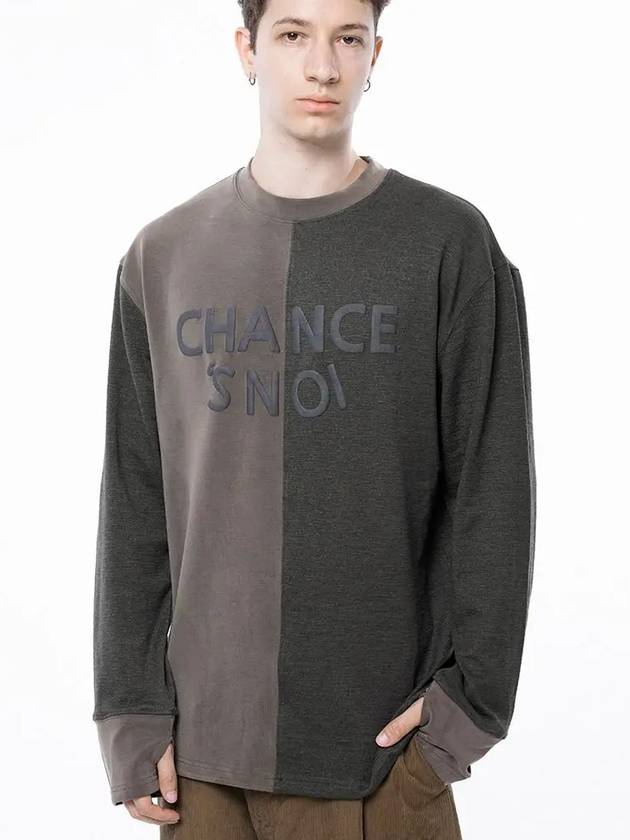 Men s M243MT01KA Snowy Reverse Sleeve Crew Neck Sweatshirt Khaki Brown - CHANCE'S NOI - BALAAN 8