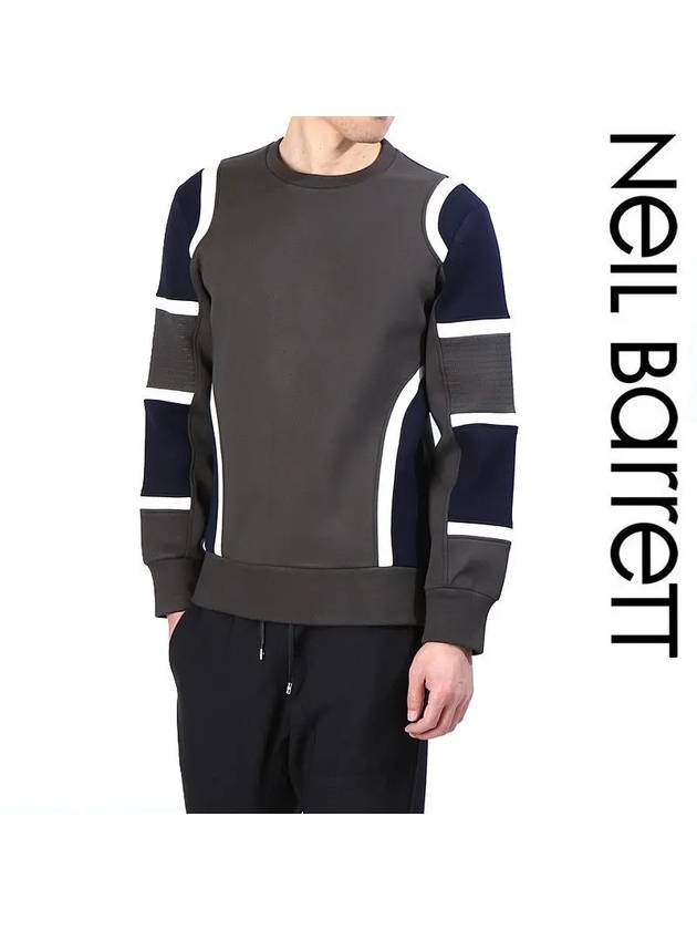 Men's Neoprene Sweatshirt Black - NEIL BARRETT - BALAAN 2