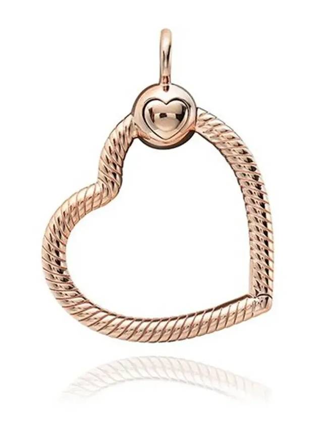 Moments Heart Charm Pendant Rose Gold - PANDORA - BALAAN 4