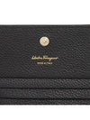 Gancini Logo Half Wallet Black - SALVATORE FERRAGAMO - BALAAN 9