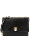 Vara Leather Shoulder Bag Black - SALVATORE FERRAGAMO - BALAAN 2