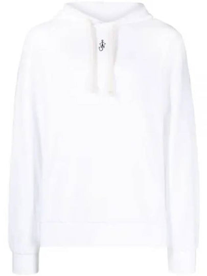 Anchor Embroidery Hoodie White - JW ANDERSON - BALAAN 2