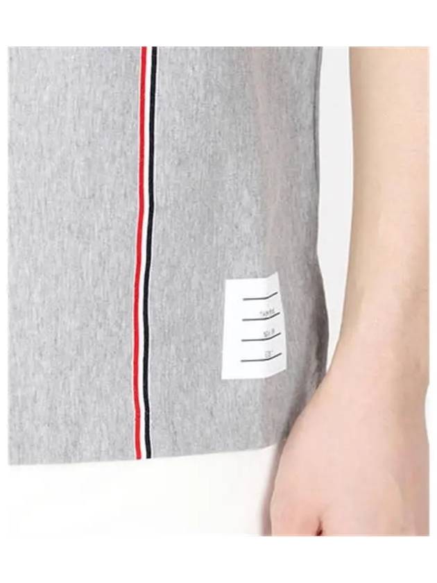 RWB Stripe Polo Shirt Grey - THOM BROWNE - BALAAN 6