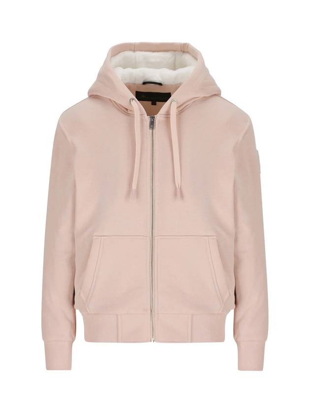 Classic Bunny 2 Zip Up Hoodie White Lining Dusty Rose - MOOSE KNUCKLES - BALAAN 1