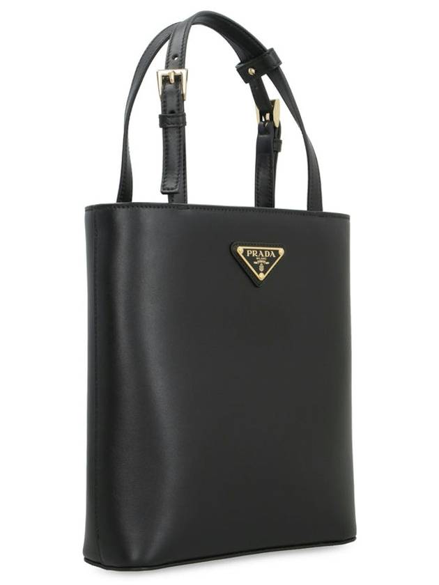 Triangle Logo Tote Bag Black - PRADA - BALAAN 3