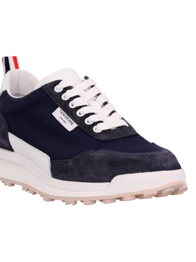 Eco Trainer Nylon Low Top Sneakers Blue - THOM BROWNE - BALAAN 6