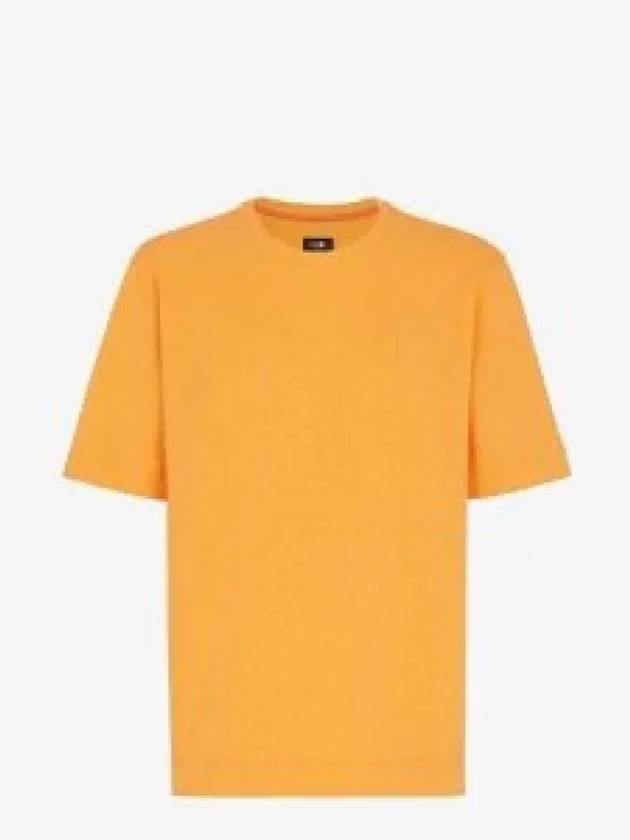 All-Over Logo Short Sleeve T-Shirt Orange - FENDI - BALAAN 2