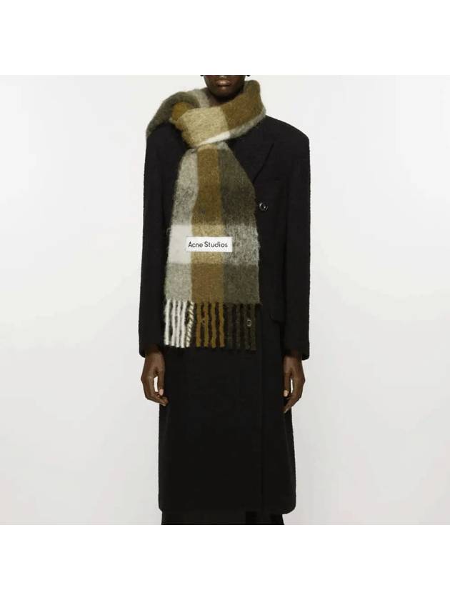 Mohair Check Muffler CA0084 DID - ACNE STUDIOS - BALAAN 4