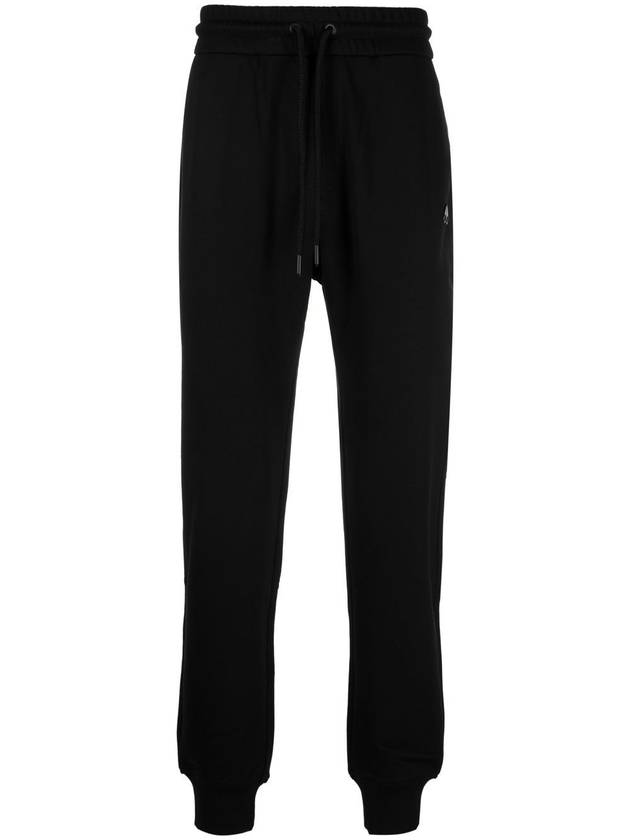 Women's Logo Patch Casual Jogger Track Pants Black - MOOSE KNUCKLES - BALAAN 3