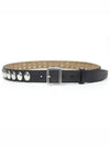 Dsquared silver studded leather belt BE1002 - DSQUARED2 - BALAAN 3