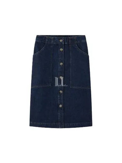 Jade Denim Skirt Navy - A.P.C. - BALAAN 2