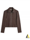 Slim Zip Longsleeve Cardigan Brown - OUR LEGACY - BALAAN 2