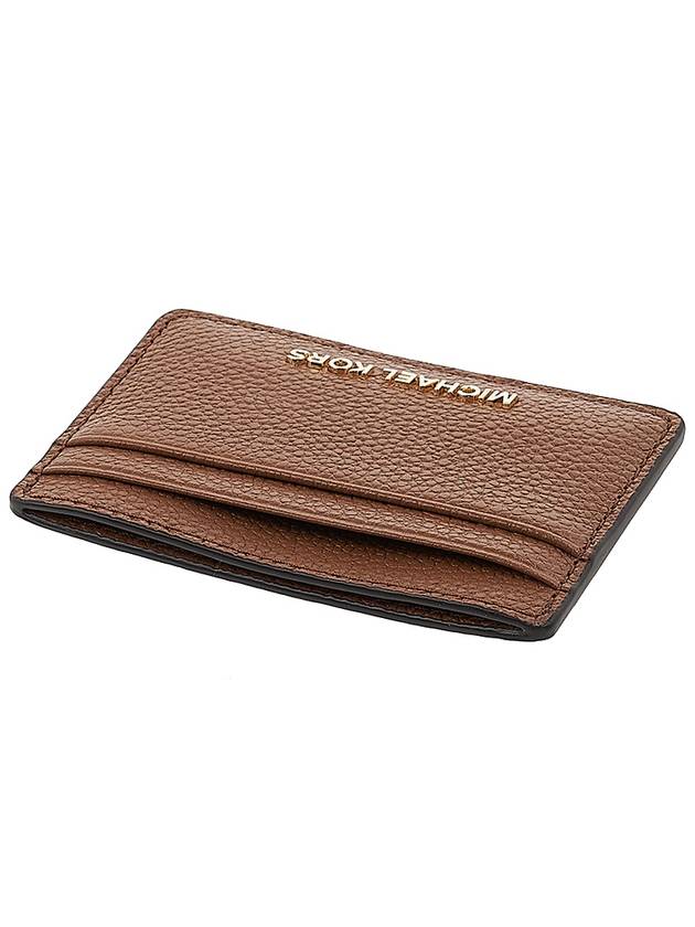 Pebble Leather Card Wallet Brown - MICHAEL KORS - BALAAN 5