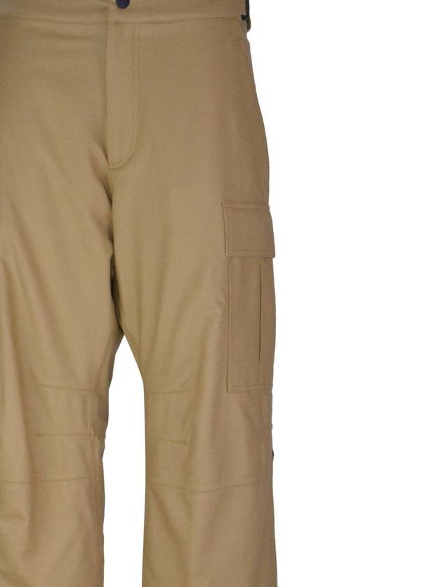 Padded technical wool ski straight pants brown - MONCLER - BALAAN 3