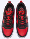 Court Borough Recraft Low Top Sneakers Black University Red - NIKE - BALAAN 5