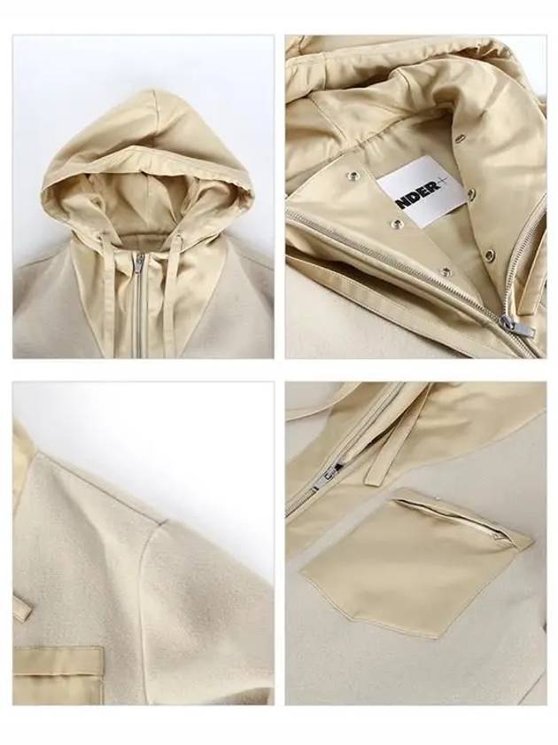 Pocket Virgin Wool Zip Jacket Beige - JIL SANDER - BALAAN 5