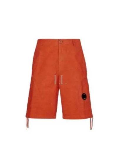 Lens Wappen Cotton Shorts Orange - CP COMPANY - BALAAN 2