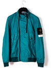 Wappen Patch Double Zipper Membrana Windbreaker Light Blue - STONE ISLAND - BALAAN 2