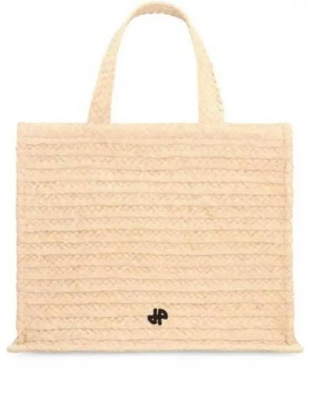 JP Raffia Tote Bag Beige - PATOU - BALAAN 2