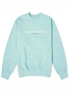 Athletic Club Crew Neck Sweatshirt Aqua White - SPORTY & RICH - BALAAN 2