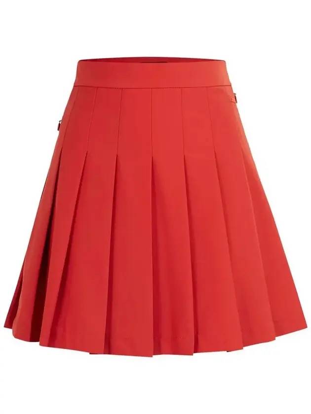 Women's Adina Golf Pleated Skirt Ketchup - J.LINDEBERG - BALAAN 1