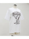 logo cocktail print t-shirt - GANNI - BALAAN 3