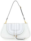 Calfskin Clutch Shoulder Bag White - CHLOE - BALAAN 1