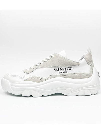 Gumboy Calfskin Low Top Sneakers White - VALENTINO - BALAAN 2