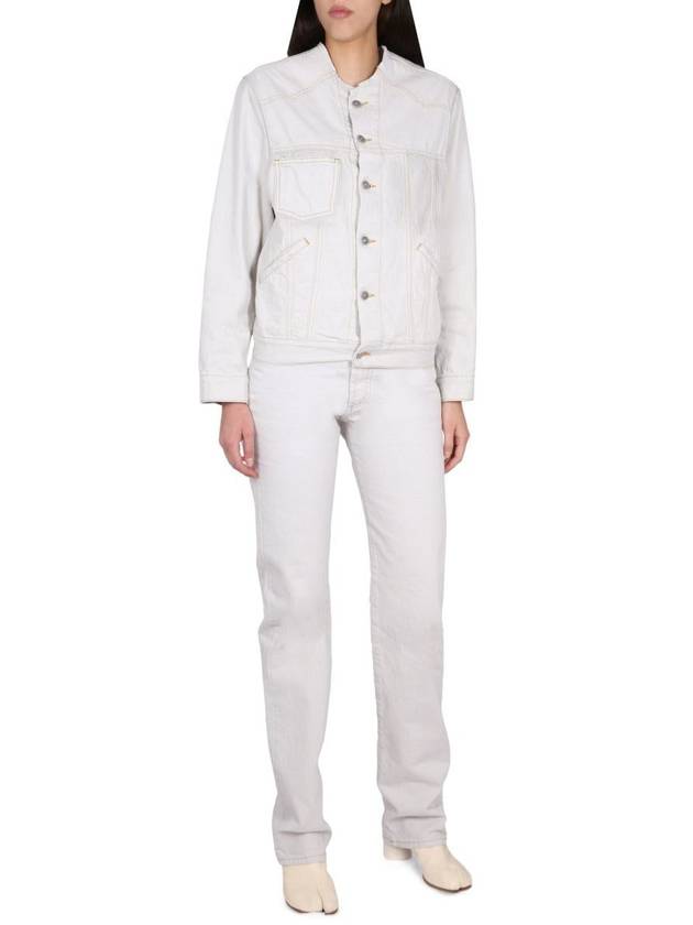 Denim Straight Pants S51LA0163 S30857961 WHITE - MAISON MARGIELA - BALAAN 3