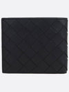 Intrecciato Leather Half Wallet Black - BOTTEGA VENETA - BALAAN 5