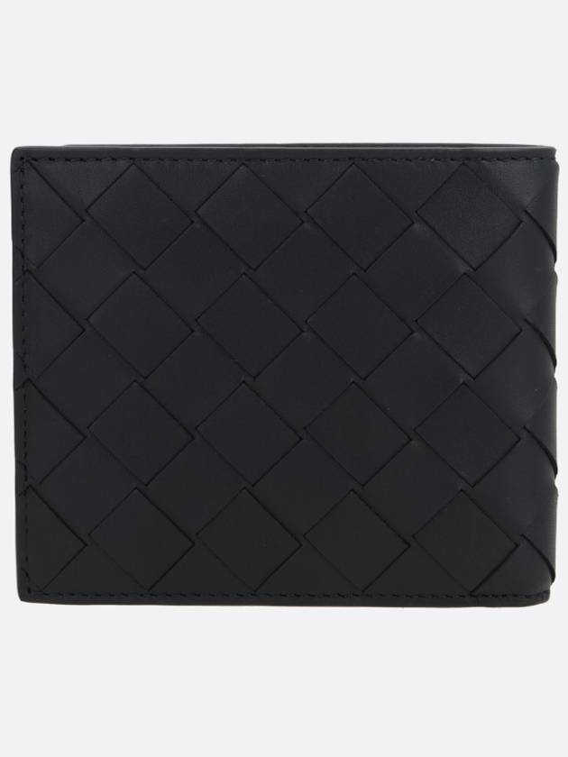 Intrecciato Leather Half Wallet Black - BOTTEGA VENETA - BALAAN 5