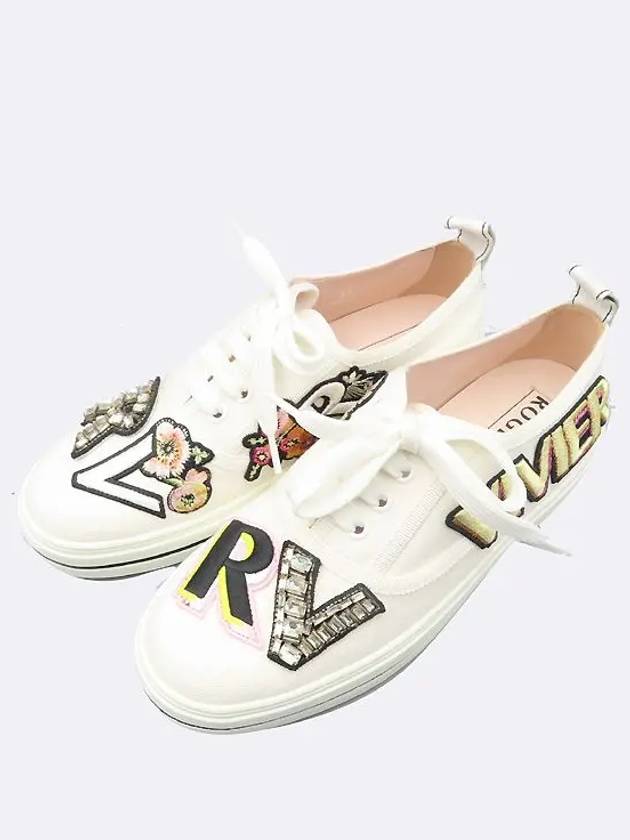 RVW40328340 White Color Women s Call Me Sneakers Size 37 - ROGER VIVIER - BALAAN 6