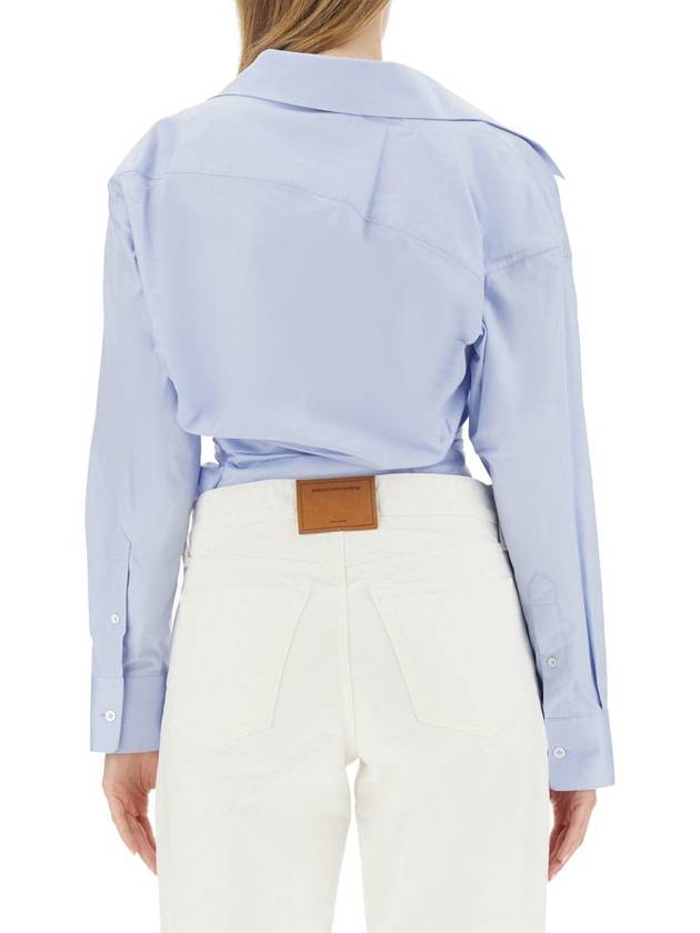 Drape Long Sleeve T-Shirt Blue - ALEXANDER WANG - BALAAN 4