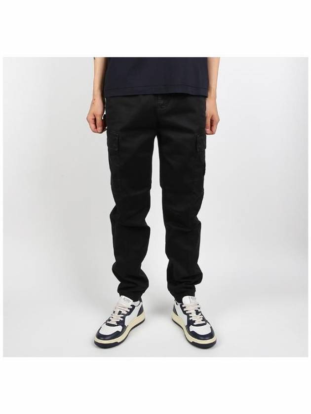 Wappen Patch Cargo Track Pants Black - STONE ISLAND - BALAAN 3