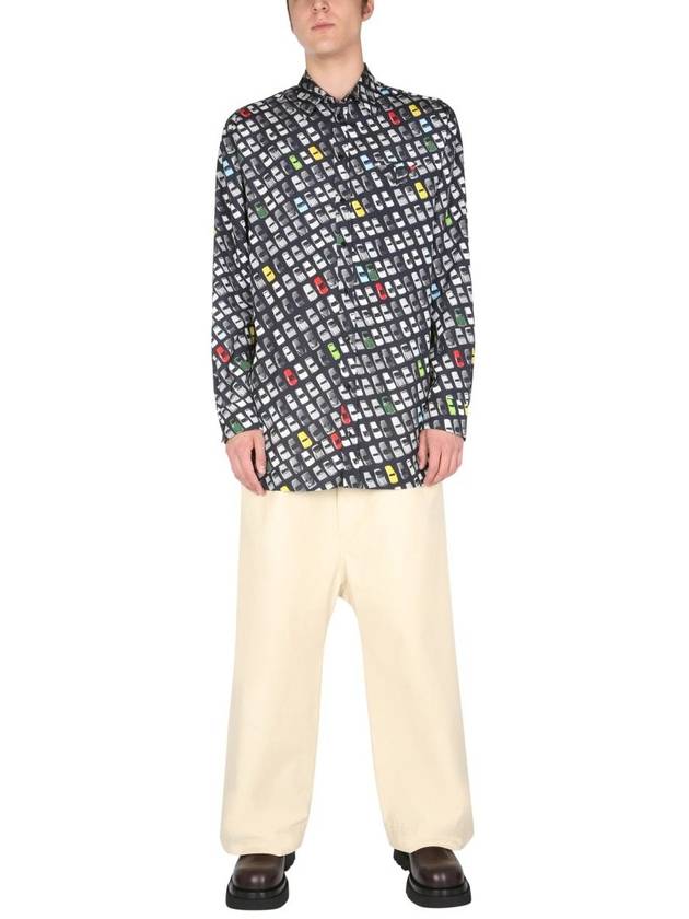 Car Print Long Sleeve Shirt - BOTTEGA VENETA - BALAAN 3