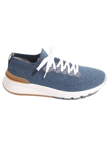 Knit Running Sneakers Blue - BRUNELLO CUCINELLI - BALAAN 1