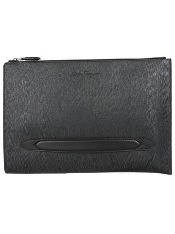 Salvatore Document Clutch Bag - SALVATORE FERRAGAMO - BALAAN.