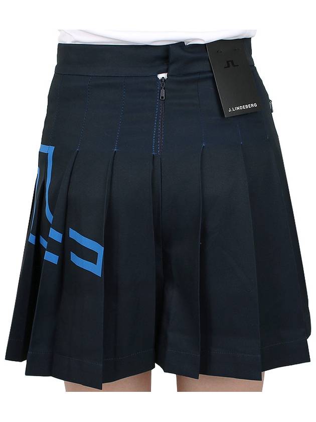 Women's Naomi Pleated Skirt Navy - J.LINDEBERG - BALAAN 9