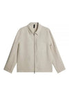 Julius Linen Overshirt Jacket Safari Beige - J.LINDEBERG - BALAAN 2