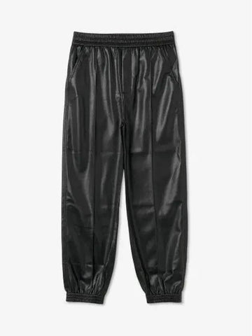 Biter Leather Elastic Pants Black NM22FWPA01199 - NANUSHKA - BALAAN 1