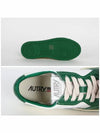 Women's Medalist Green Tab Leather Low Top Sneakers White - AUTRY - BALAAN 5